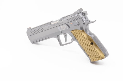[PGKMRSPBR-PO] ​​​BRASS SpidErgo Gen2 Pistol Grips for KMR L-02 Spectra, L-02 Umbra